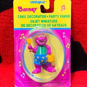 Barney Cake Decoration. Vintage. New in Package. 1993.